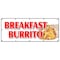 Signmission BREAKFAST BURRITO BANNER SIGN egg sausage bacon potato wrap all day B-120 Breakfast Burrito - alternate 1